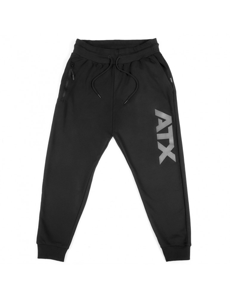 Jogging de sport noir de marque ATX avec poche à zip et doublure douce