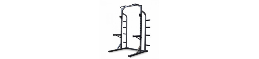 Half rack à squat de musculation ultra robuste pour trainings variés