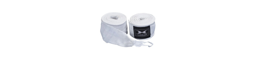 Bandage de boxe élastique et absorbant 2,5 mètres - Protection articulations