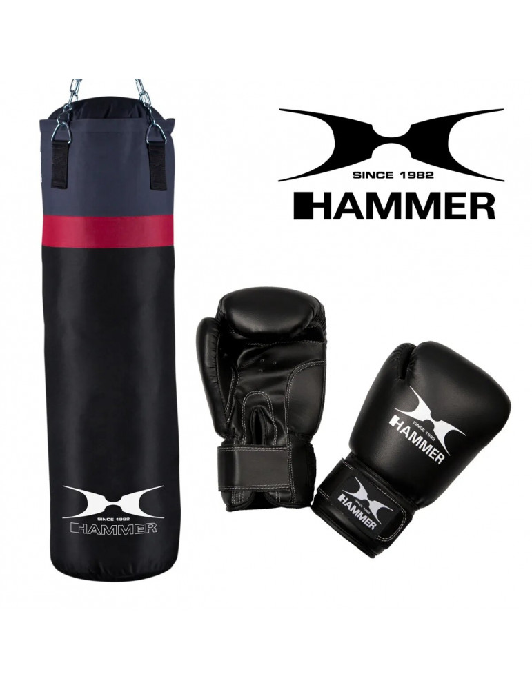 Kit de boxe avec sac de frappe et gants de boxe pour entraînement home gym