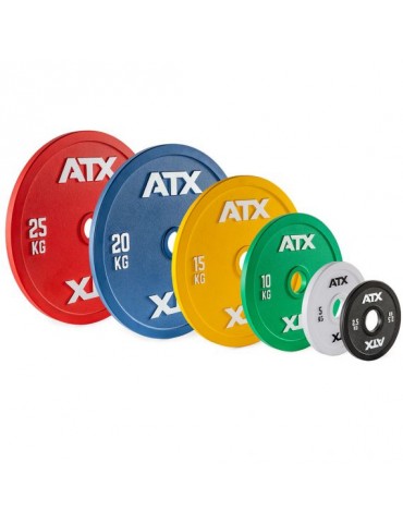 Set de 8 disques de poids pour un total de 110 kg - Marque ATX