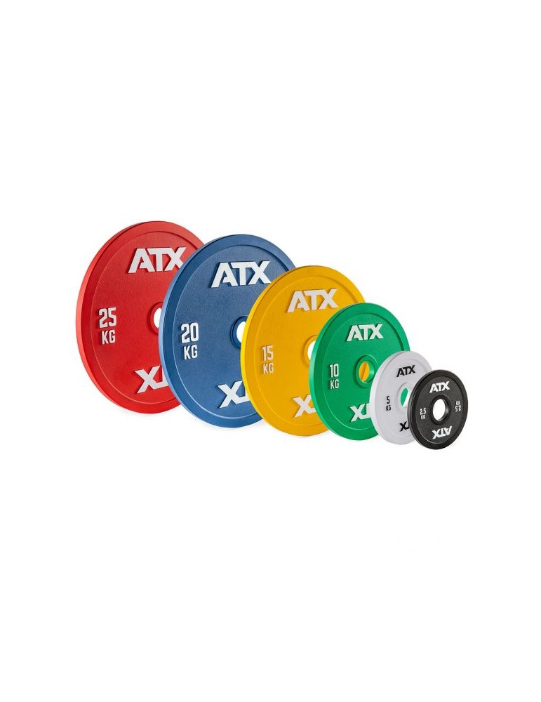 Disques de poids ATX d'haltérophilie officiels 2,5 à 25 kg