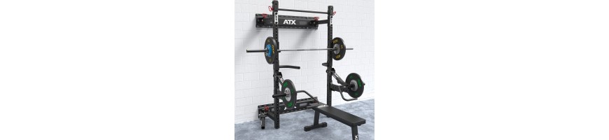 Pack matériel musculation half rack mural pliant